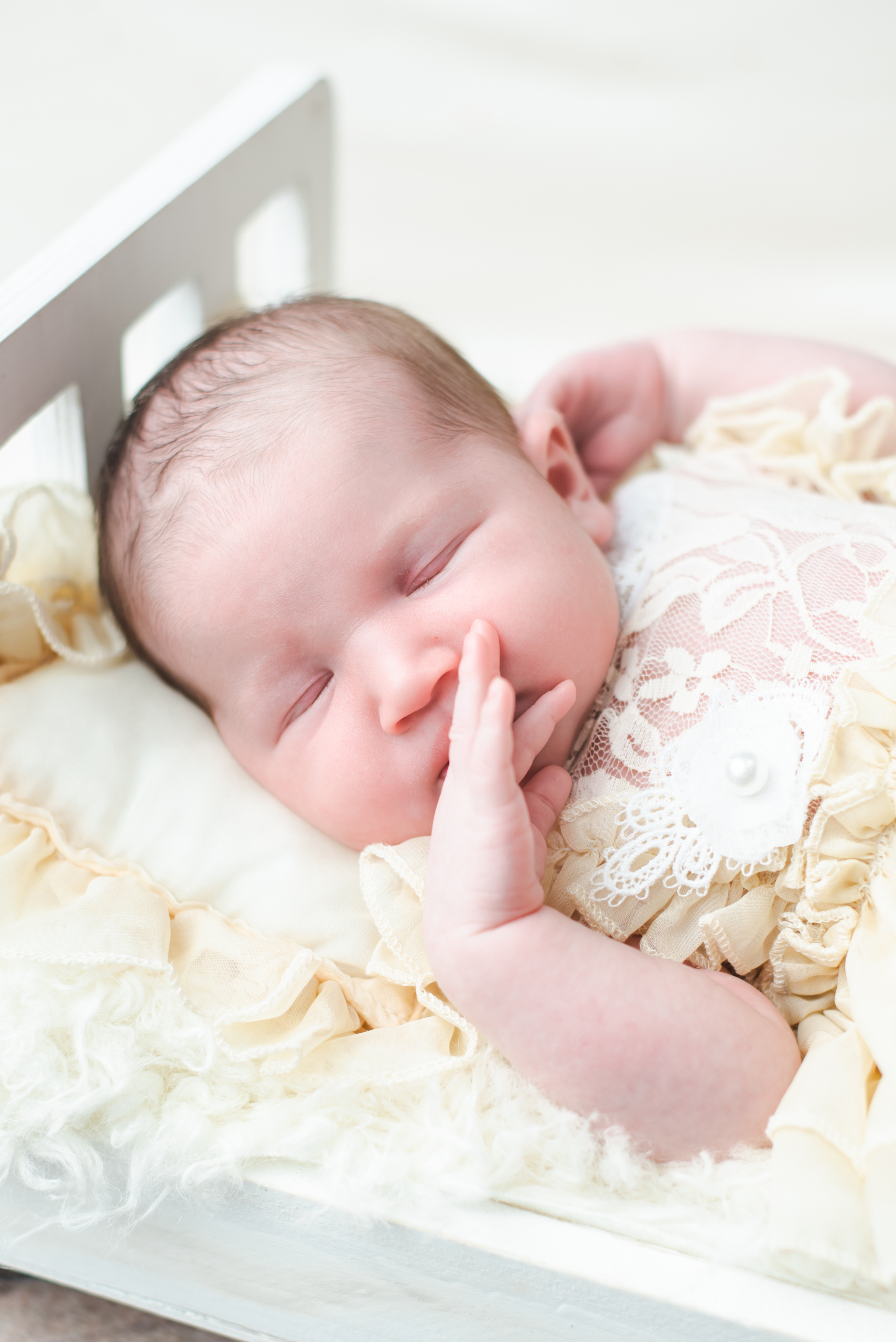 sleeping baby in crib